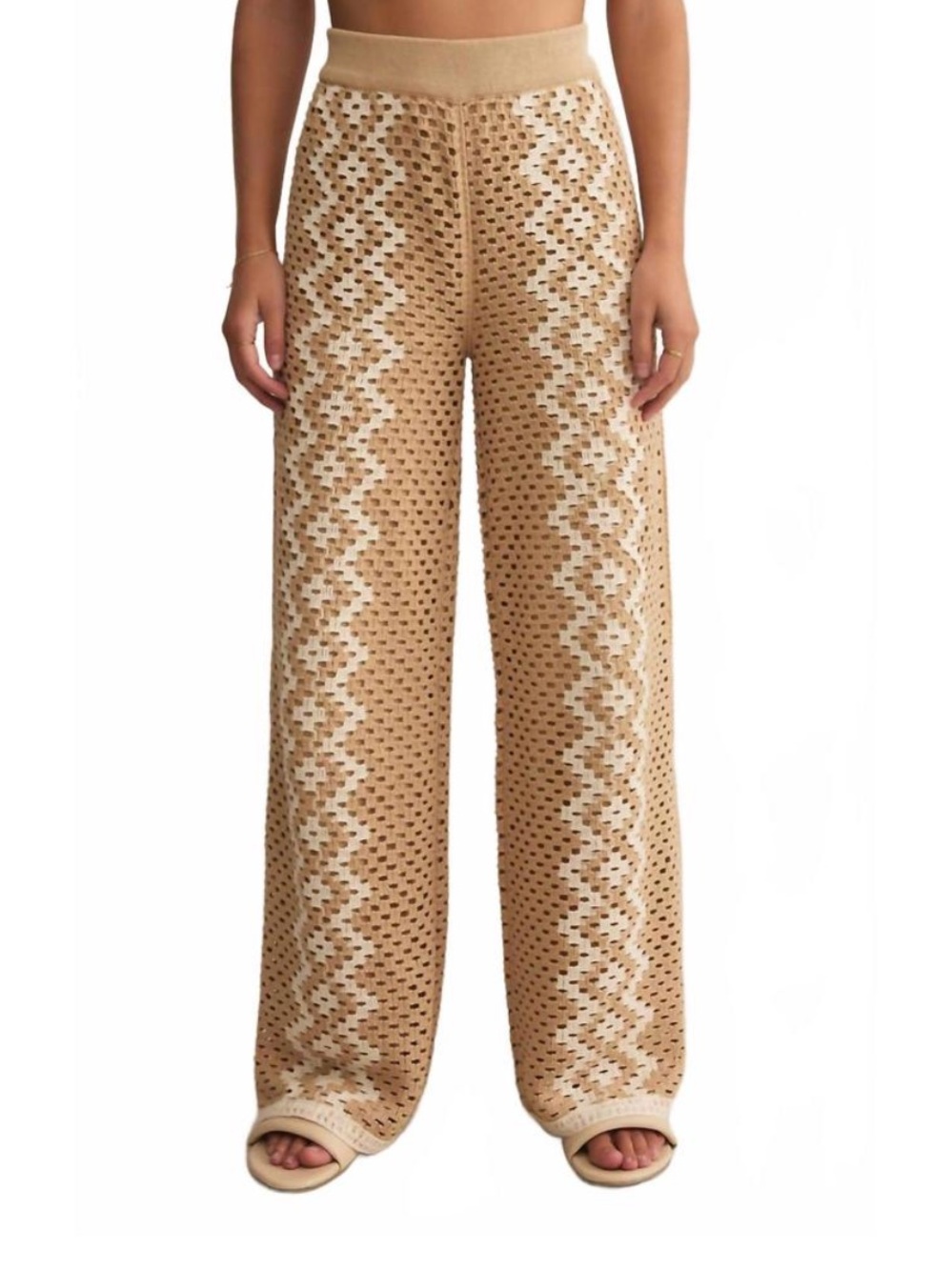 Z SUPPLY loma crochet pant in natural size XS